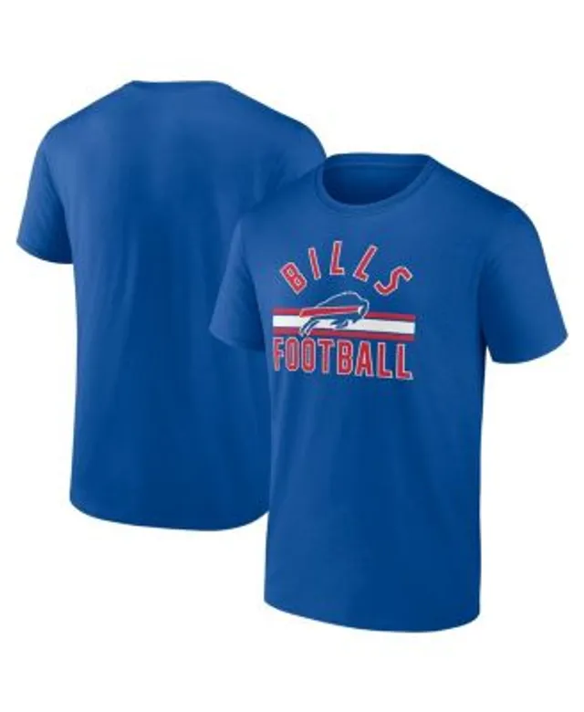 Fanatics Men's Heathered Gray/Heathered Royal Buffalo Bills Weekend Casual Raglan Tri-Blend Long Sleeve T-Shirt