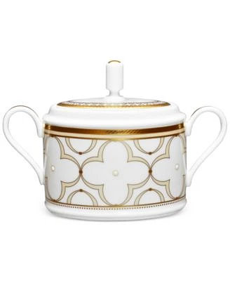 Trefolio Gold Dinnerware Collection 2-Pc. Covered Sugar Dish