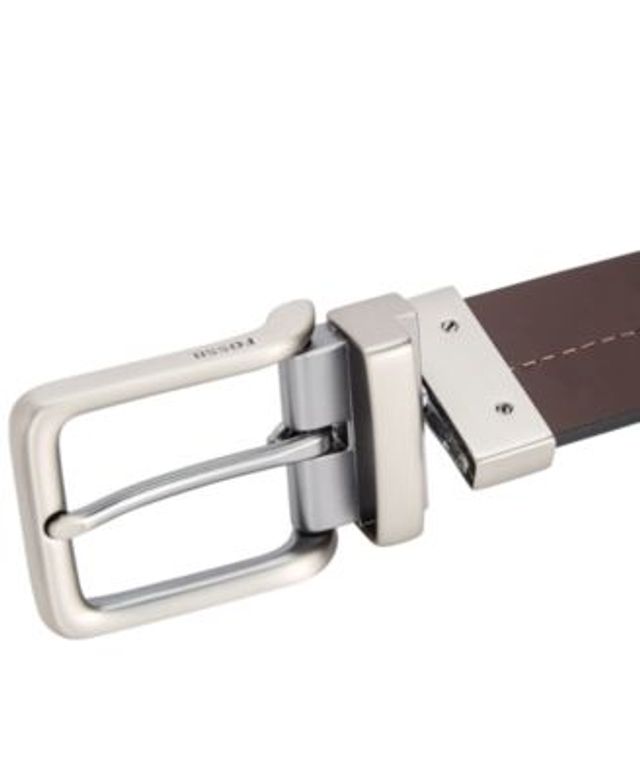 fossil parker reversible leather belt