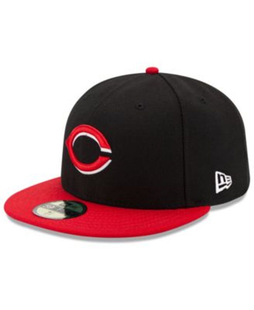 Cincinnati Reds New Era Authentic Collection On-Field 59FIFTY Fitted Hat - Black/Red 7