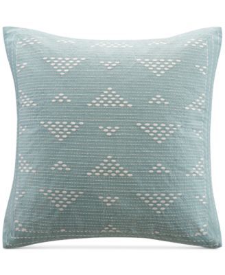Cario Embroidered 18" Square Decorative Pillow