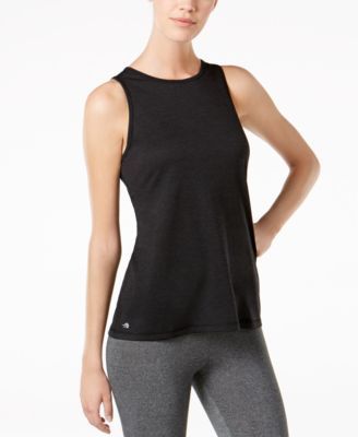 Women's Essentials Heathered Keyhole-Back Tank Top, Created for Macy's