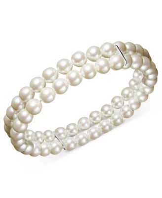 Two Row Simulated Pearl (6 mm)