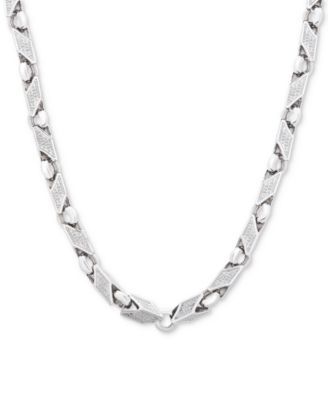 Men's 24" Link Chain in Sterling Silver