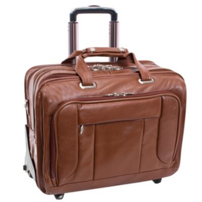 West Town 15" Fly-Through Checkpoint-Friendly Patented Detachable -Wheeled Laptop Briefcase