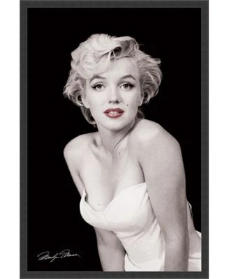 Marilyn Monroe - Red Lips By Milton H. Greene- Framed Art Print