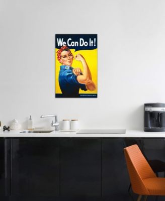 "We Can Do It! (Rosie The Riveter) Poster" by J. Howard Miller Gallery-Wrapped Canvas Print