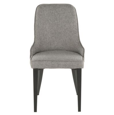 Nueva Chair in Metal and Fabric Set of 2