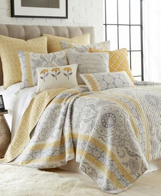 St. Claire Damask Reversible Quilt Set,