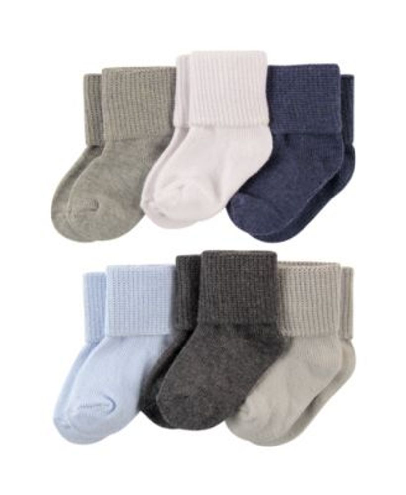 Basic Cuff Socks, 6-Pack,0-24 Months