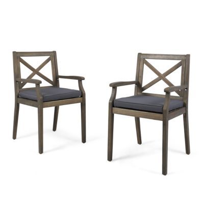 Perla Outdoor Dining Chair, Set of 2