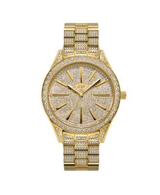 Women's Cristal Diamond (1/8 ct.t.w.) 18k Gold Plated Stainless Steel Watch