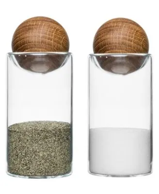 Sagaform Salt and Pepper Shakers with Oak Stoppers