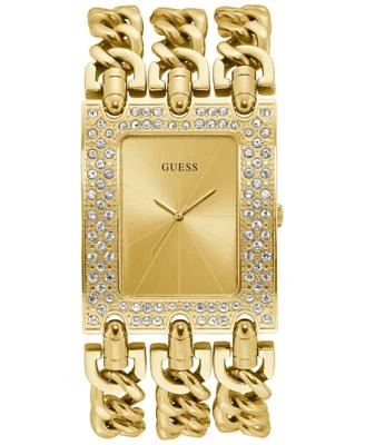 Gold-Tone Stainless Steel Chain Bracelet Watch 39x47mm