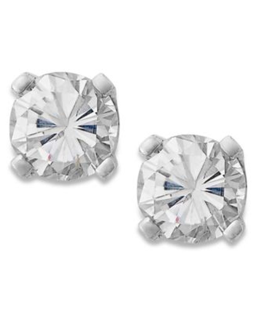 Diamond Stud Earrings 1/2 ct tw Round 10K Yellow Gold