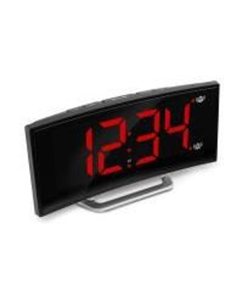 USB Alarm Clock Charger with 7 Inch Dimmable Curved Screen