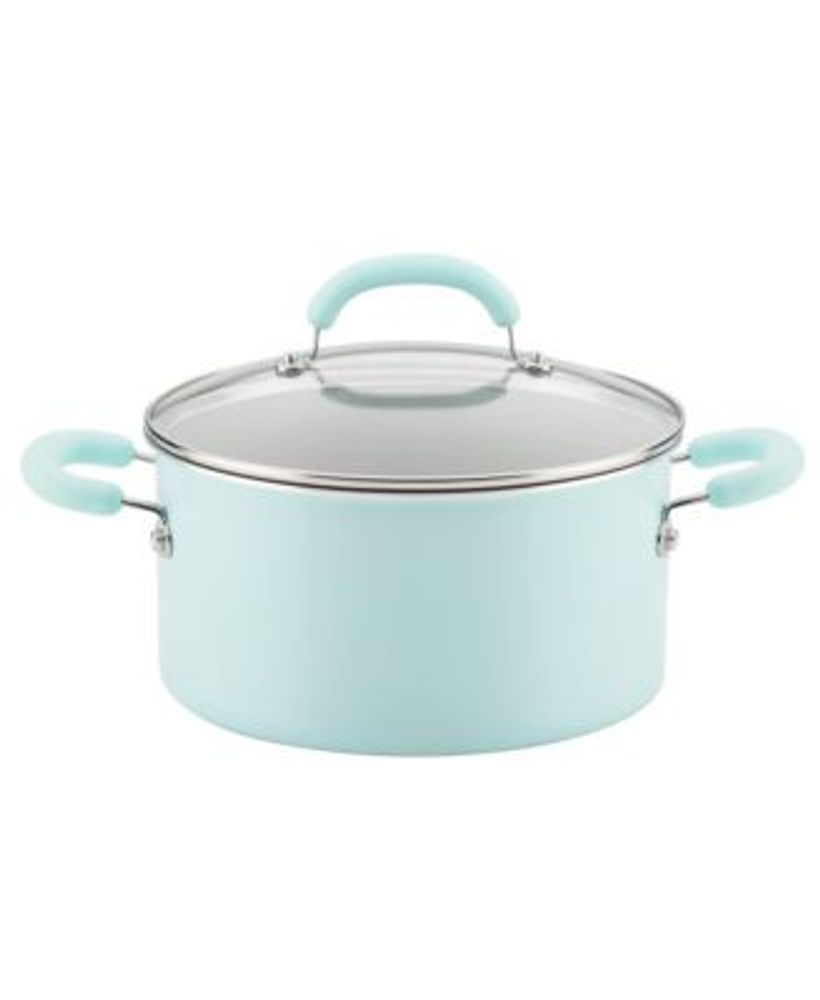 Rachael Ray 10-Qt. Hard-Anodized Non-Stick Stockpot & Lid - Macy's