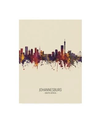 Michael Tompsett Johannesburg South Africa Skyline Portrait III Canvas Art - 27" x 33.5"