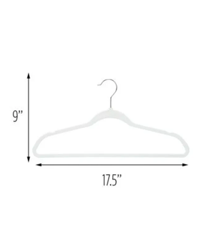 Honey-Can-Do Non-Slip Plastic Rubberized Suit Clothes Hangers