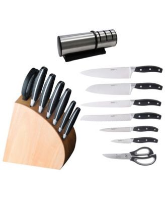 Forged 9-Pc. Cutlery Set with Sharpener