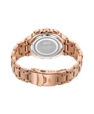 Men's Diamond (1/5 ct. t.w.) Watch in 18k Rose Gold-plated Stainless-steel Watch 48mm