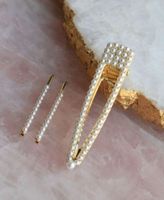 String of Pearls Bobby Pin and Hair Clip 3 Piece Set