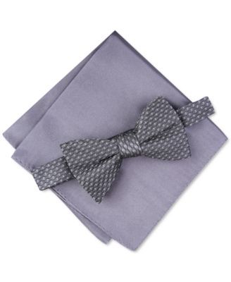 Men's Roy Geo Pre-Tied Bow Tie, Created for Macy's