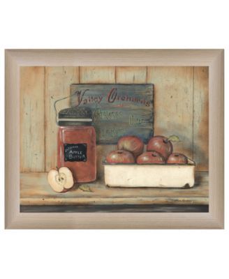 Apple Butter by Pam Britton, Ready to hang Framed print, Taupe Frame, 17" x 14"
