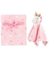 Baby Girl Plush Blanket and Security Blanket