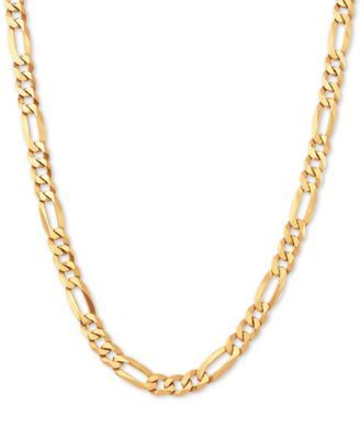 Figaro Link 22" Chain Necklace in 18k Gold-Plated Sterling Silver