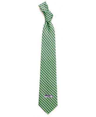 Seattle Seahawks Poly Gingham Tie