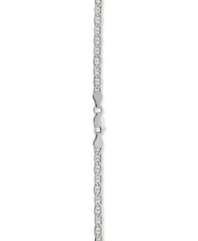 Macy's Men's Sterling Silver Necklace, 22 8mm Figaro Chain - Macy's