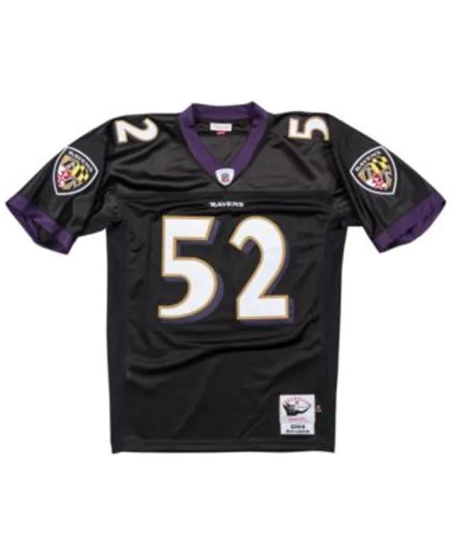 Men's Mitchell & Ness Ray Lewis Black Baltimore Ravens 2004 Authentic  Throwback Retired Player Jersey