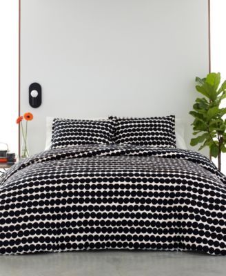 Marimekko Pikkuinen Unikko Grey Queen Sheet Set - Marimekko Unikko