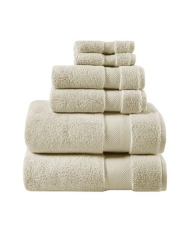 Aegean 100% Turkish Cotton 6 Piece Towel Set, 500Gsm