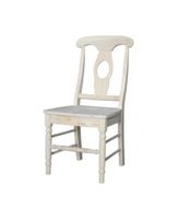 Empire Chairs with Solid Wood Seats, Set of 2