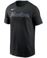 Men's Nike Black Miami Marlins New Legend Logo T-Shirt Size: Small