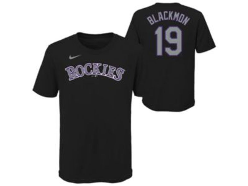 Nike Colorado Rockies Youth Name and Number Player T-Shirt Charlie Blackmon