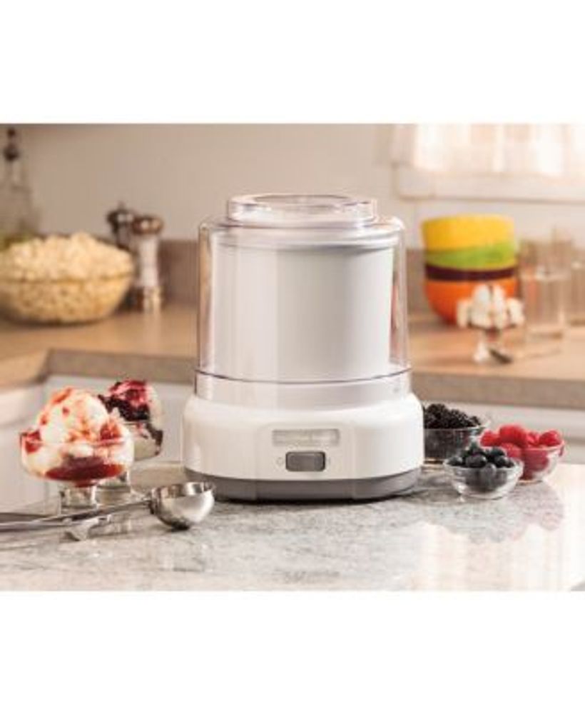 Elite Gourmet Americana 1.5 qt Electric Ice Cream Maker with Quick