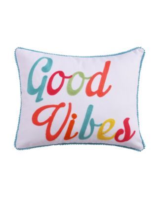 Home Majestic Good Vibes Decorative Pillow, 14" x 18"