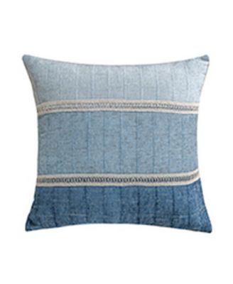 Home Lillian Stripe Chenille Decorative Pillow, 18" x 18"