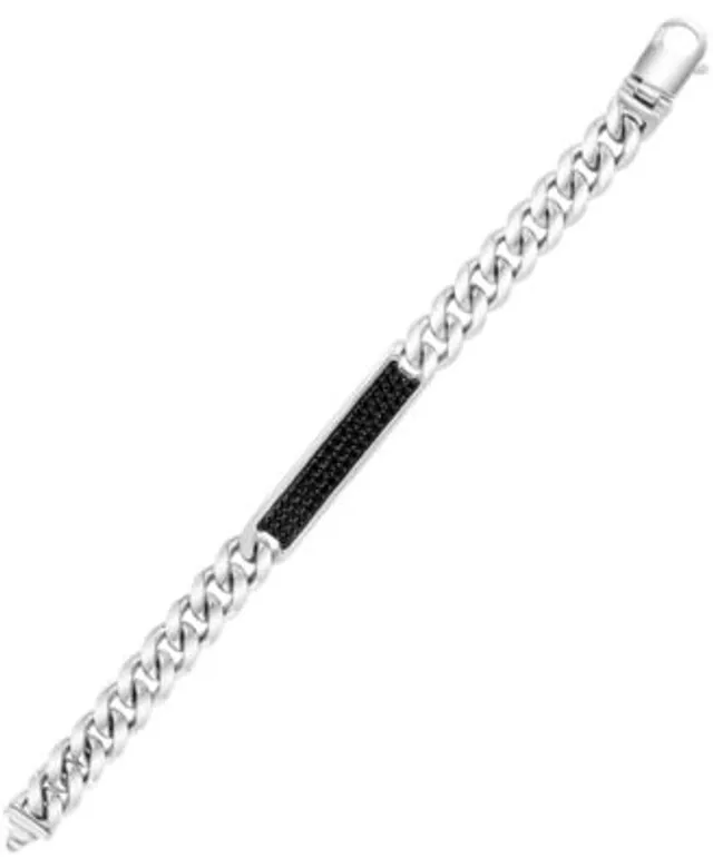 Macy's Men's Curb Chain Bracelet in Sterling Silver