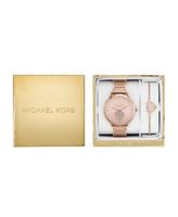 Women's Portia Rose Gold-Tone Stainless Steel Bracelet Watch 37mm Gift Set