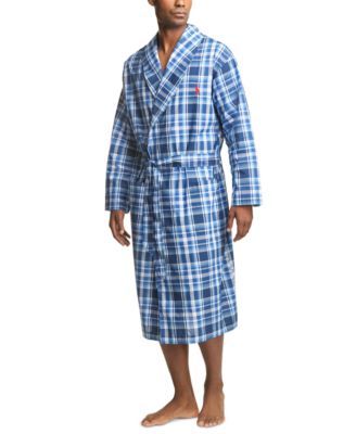Men's Plaid Woven Robe