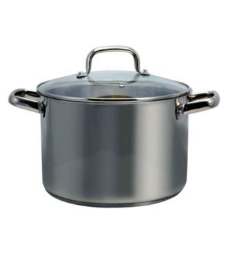 Adenmore 8 Quart Stock Pot with Tempered Glass Lid
