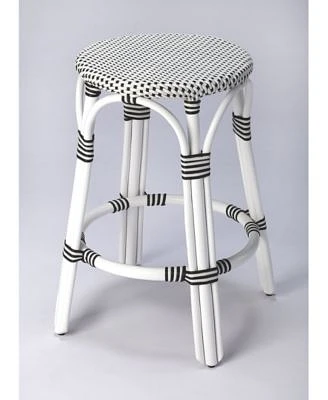 Tobias and Rattan Counter Stool