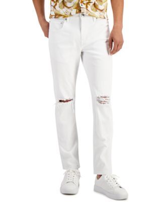 Men's Tapered-Fit Destroyed Jeans, Created for Macy's