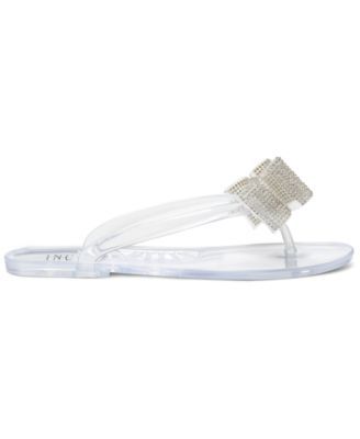 inc madena bow jelly sandals