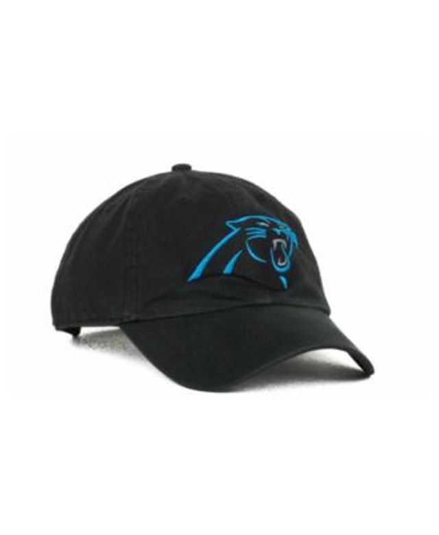 47 Brand Carolina Panthers Black & Black MVP Strapback Cap - Macy's