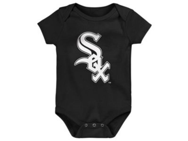 Outerstuff Infant Black/White/Heathered Gray Chicago White Sox 3-Pack Change Up Bodysuit Set